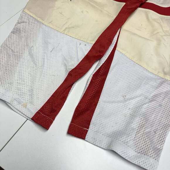 Vintage Nexed Hockey Pants Mens 32-34 (36x26) White Belted Activewear - Picture 6 of 12